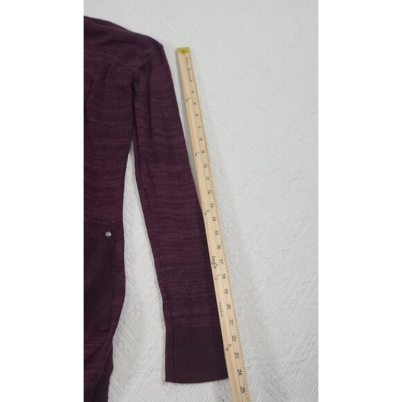 Calvin Klein duster cardigan sweater women's burgundy Size Medium Office cozy - Picture 6 of 11
